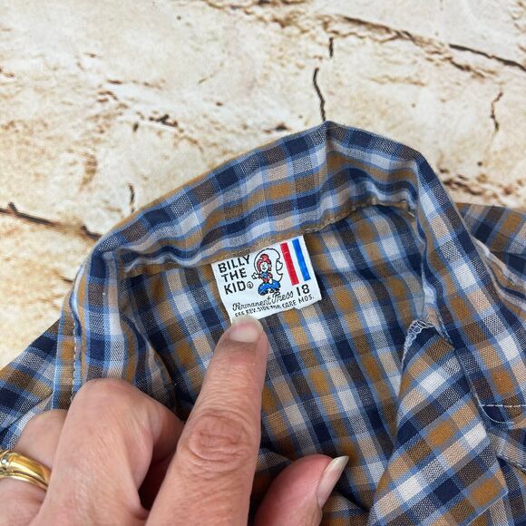 Billy the Kid Vintage Pearl Snap Western Kids Shirt 18mo - Picture 3 of 5